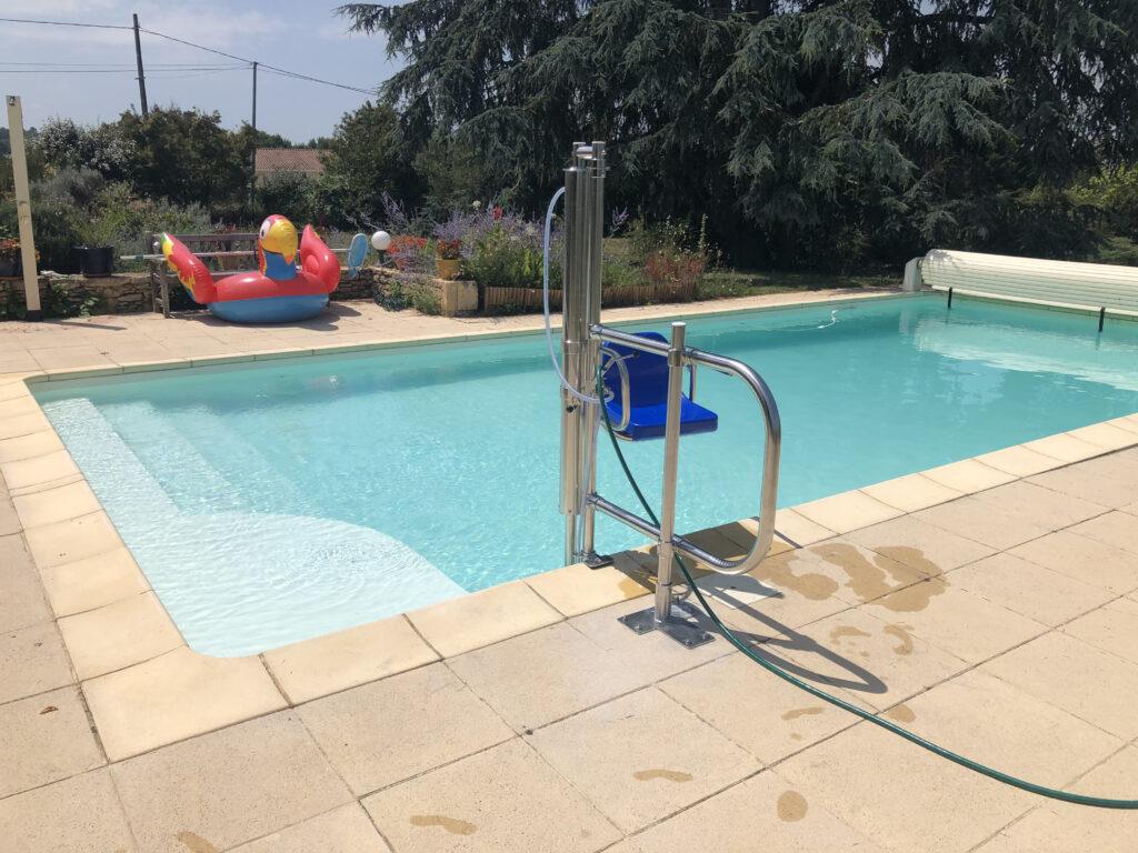 Installation poollift PMR piscine