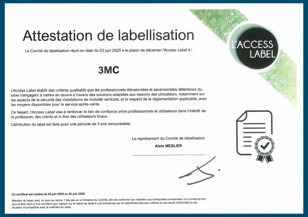 3MC obtient l’Access Label une belle reconnaissance de notre engagement !